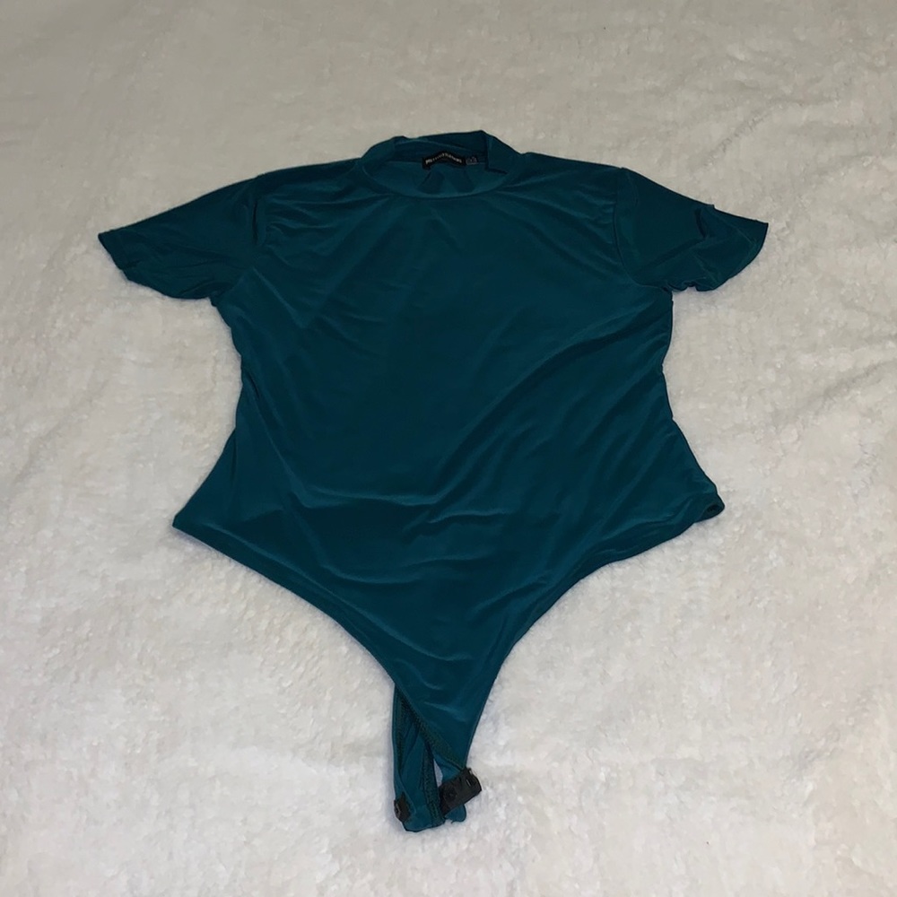 Slinky, stretchy, body suit, short sleeved
